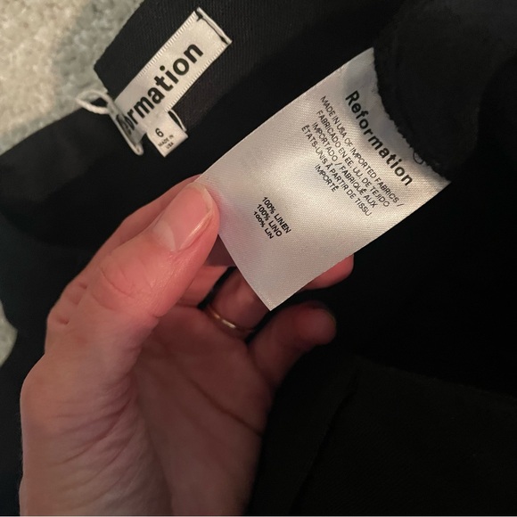 NWT Reformation Linen Vesta Pants Size 6 - Picture 10 of 10